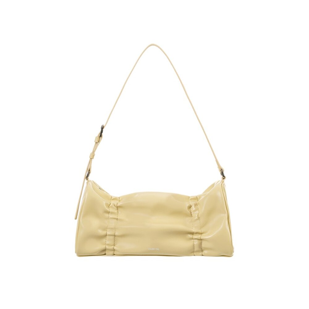 Stand Oil Pleats Bag in Butter Yellow